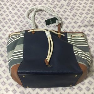 BRAND NEW Lauren by Ralph Lauren large navy tote
